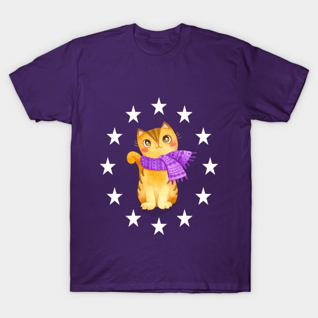 Cute Kitty T-Shirt by Designz4U